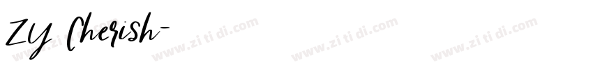 ZY Cherish字体转换